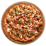 Spicy Beef, Pepperoni & Jalapeno Pizza 